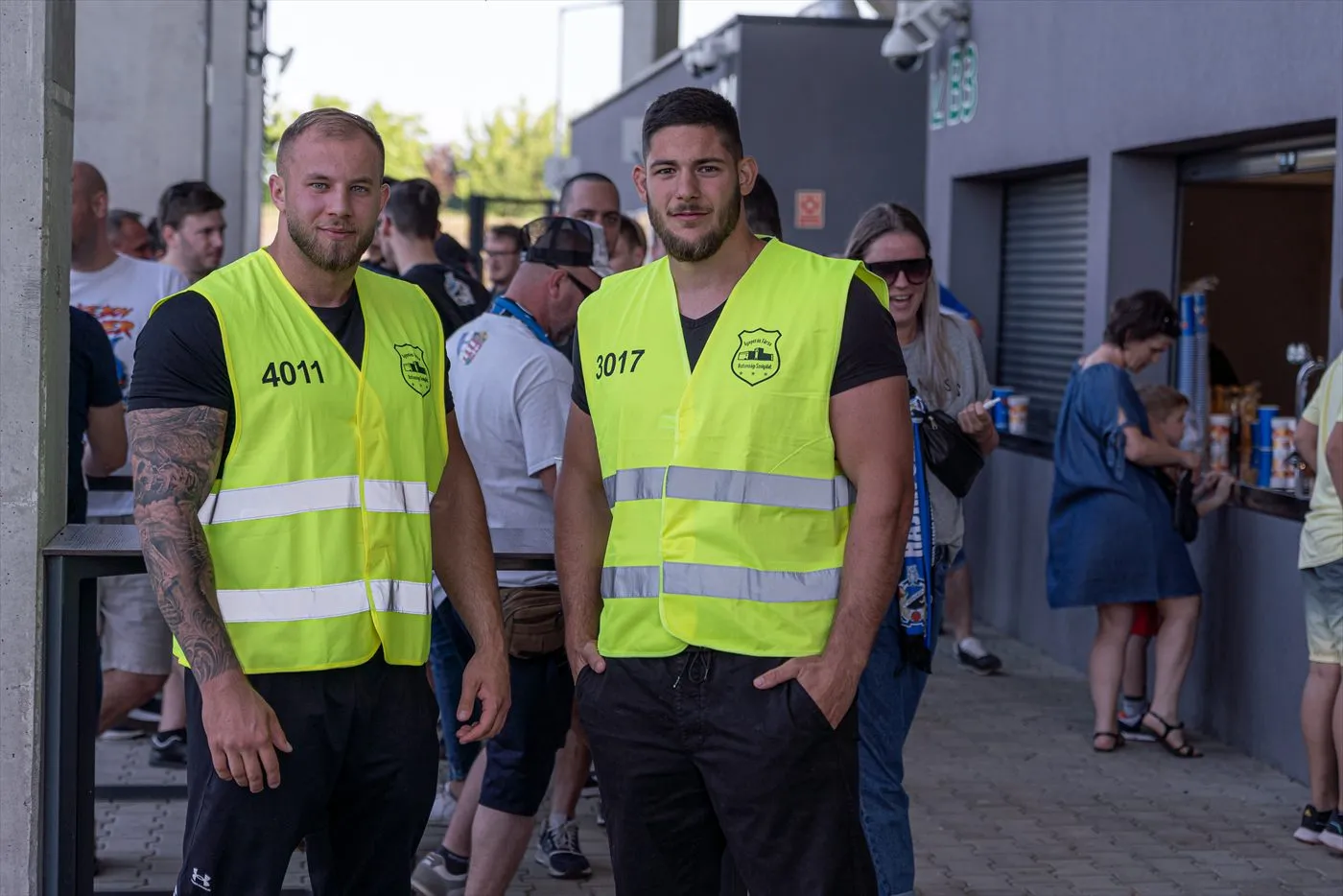 Sportbiztonsági szolgálat egy NB II-es labdarúgó mérkőzésen